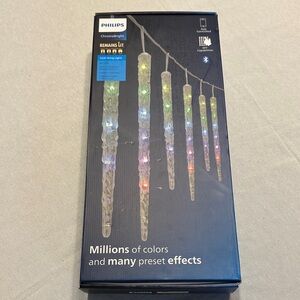 Philips Chroma Bright LED Icicle String Lights